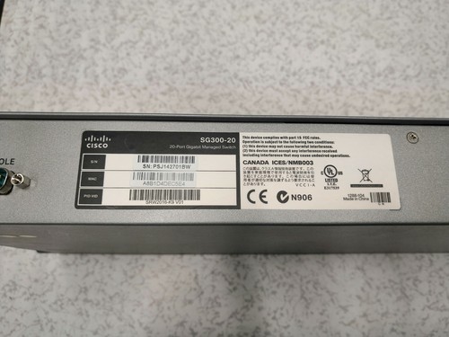 Cisco sg300 port - cisco, 20-port